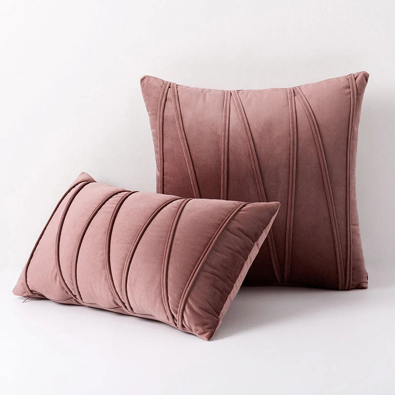 Velvet Decorative Pillow Covers - Luxury Polyester, Elegant Design, Multiple Sizes, 12 Colors 2