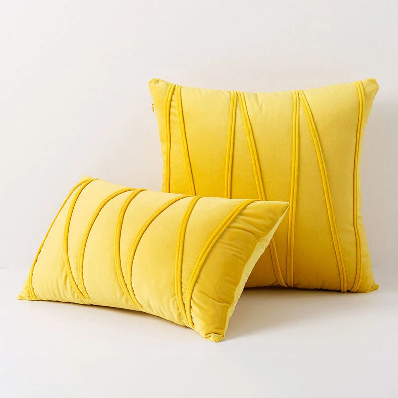 Velvet Decorative Pillow Covers - Luxury Polyester, Elegant Design, Multiple Sizes, 12 Colors 4