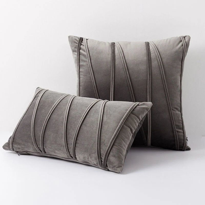 Velvet Decorative Pillow Covers - Luxury Polyester, Elegant Design, Multiple Sizes, 12 Colors 6