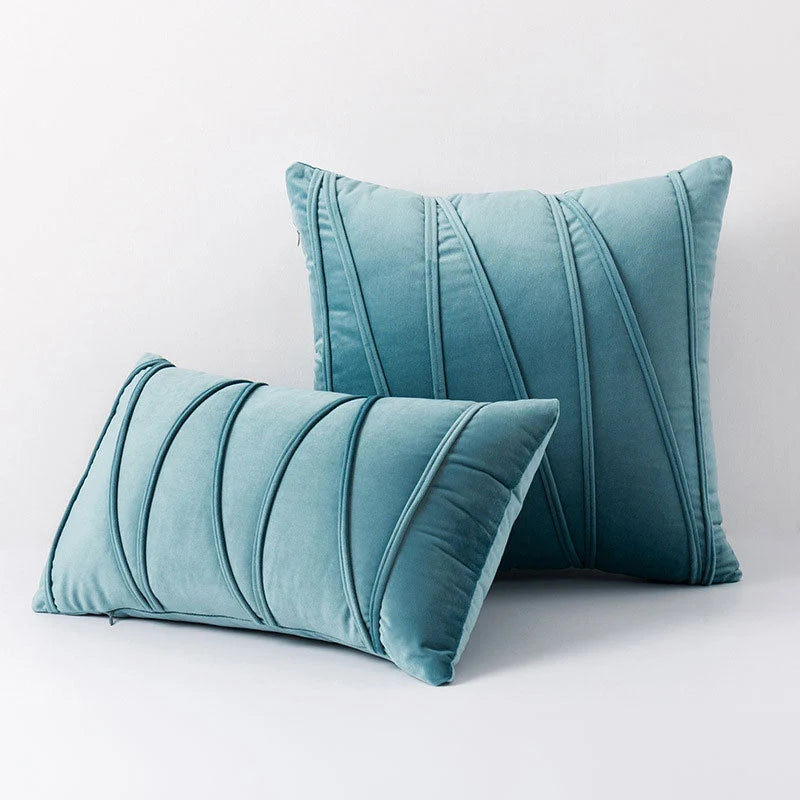 Velvet Decorative Pillow Covers - Luxury Polyester, Elegant Design, Multiple Sizes, 12 Colors 8