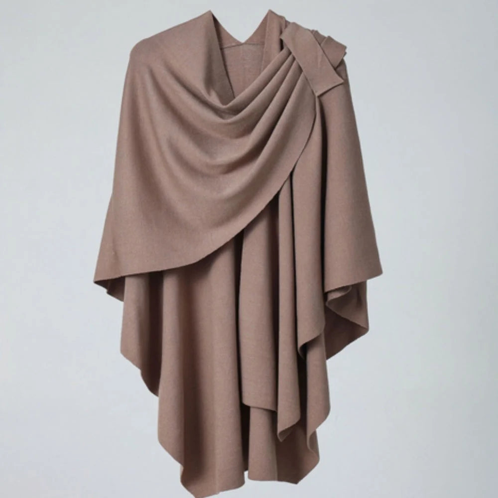 Virelli Shawl Coat - Lightweight Microfiber Blend, Fluid Drape 4