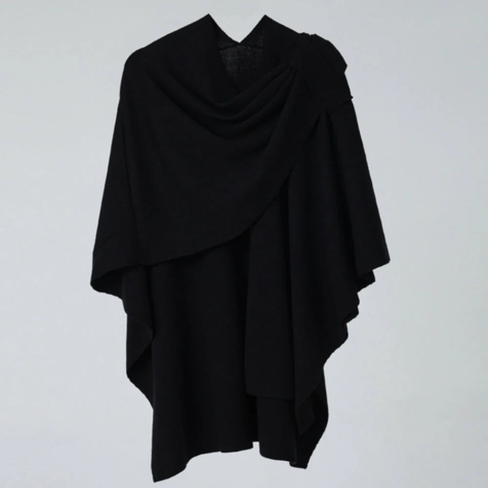 Virelli Shawl Coat - Lightweight Microfiber Blend, Fluid Drape 8