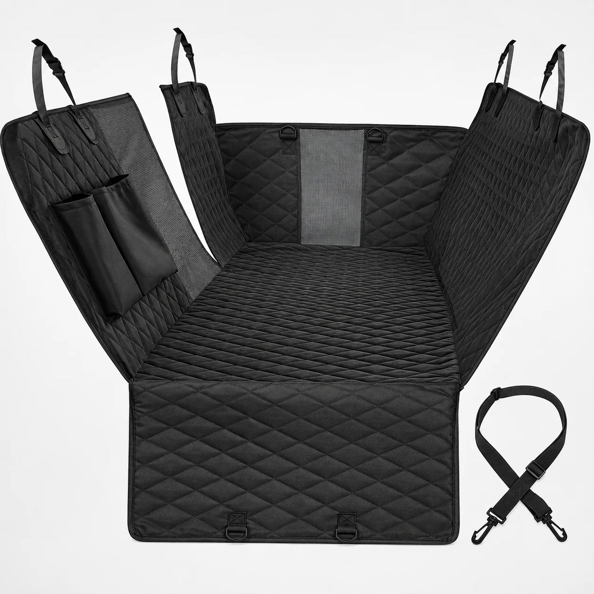 Wexler Dog Car Seat Cover - Waterproof Adjustable Protector, Non-Slip 3