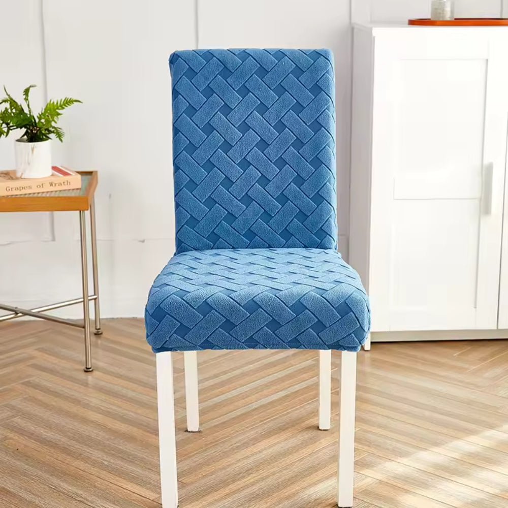 Woven Guard Dining Chair Covers - Stretchable Jacquard, Easy Care 5