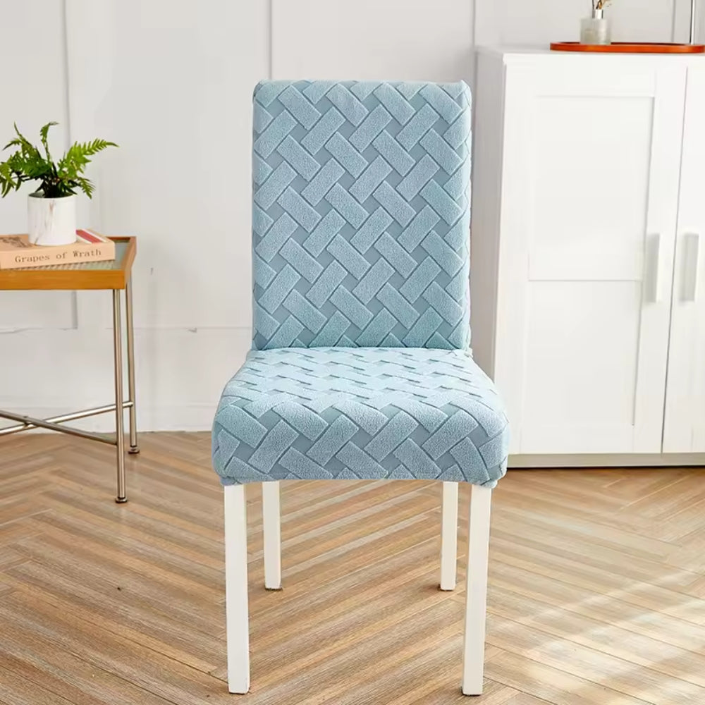 Woven Guard Dining Chair Covers - Stretchable Jacquard, Easy Care 6