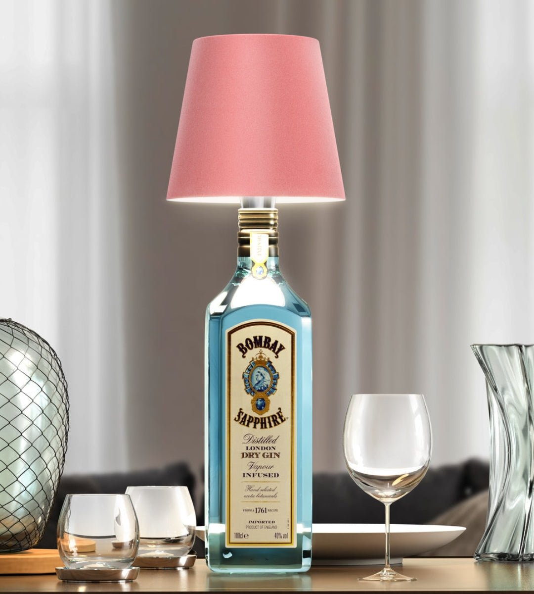 Luminova – Wireless LED Bottle Lamp with Adjustable Glow