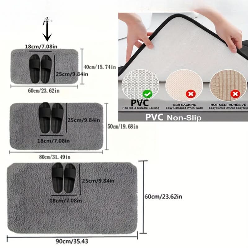 DryLuxe Mat - Bath Mat - Modern Style - Ultra Absorbent Comfort