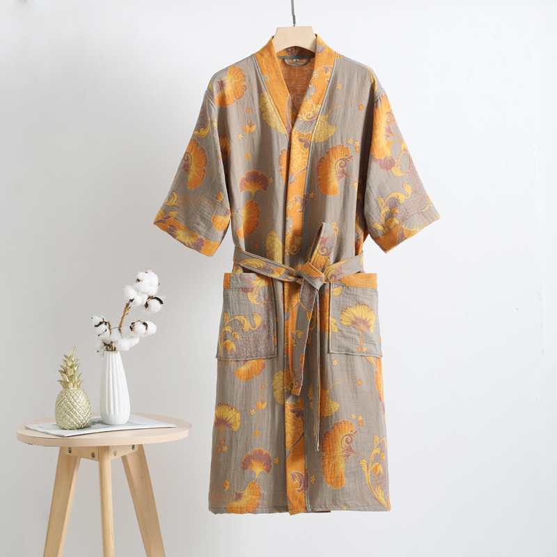 Karma Bathrobe - Cotton Kimono-Style, Unisex bathrobe