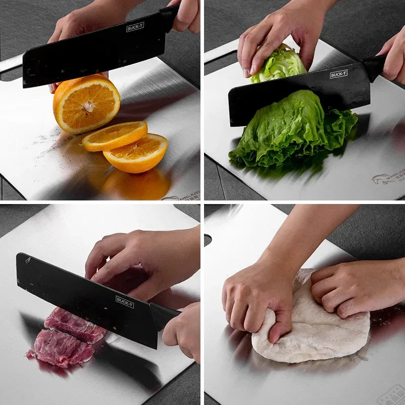 SteelPrep Board – Stainless Steel Cutting Board – Hygienic Kitchen Essential