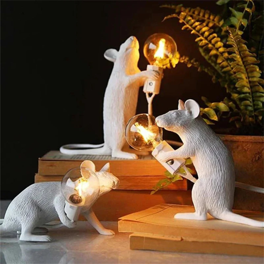 Mouselle – Art Deco Mouse Table Lamp