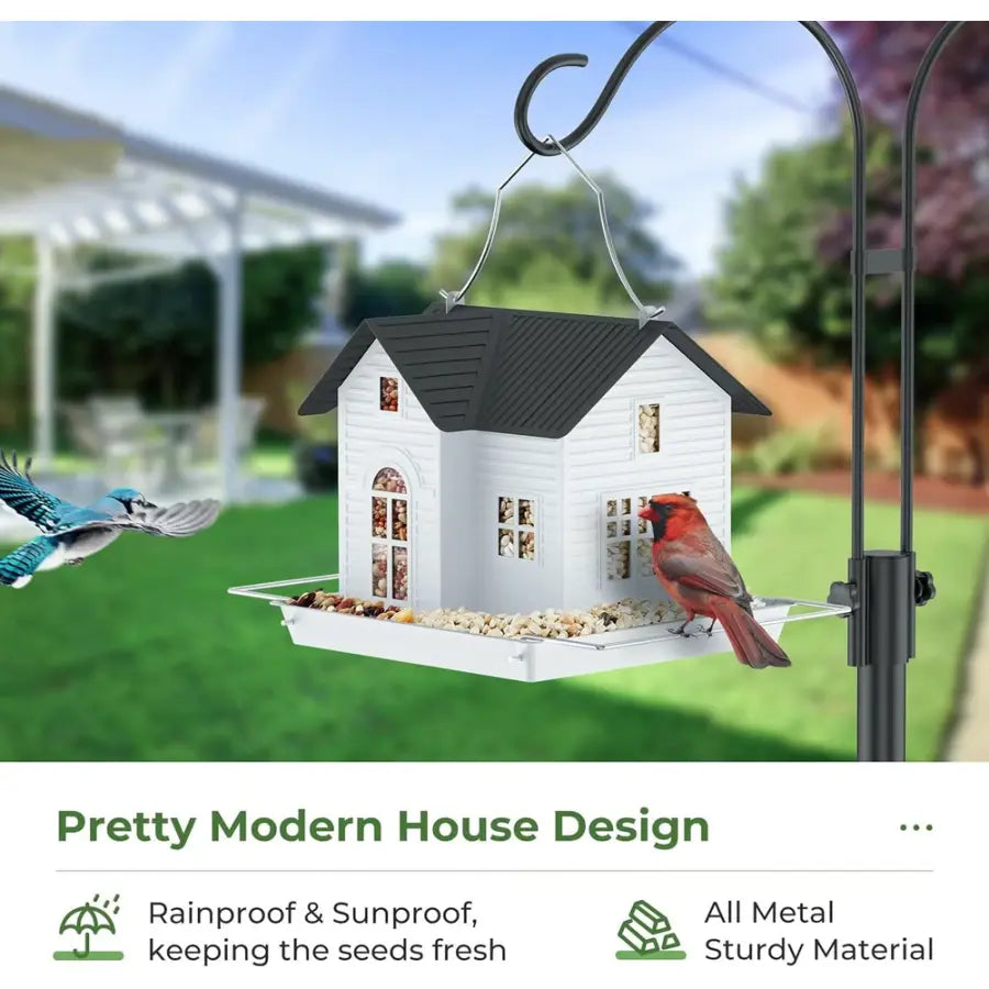 GlowNest Feeder - Solar Bird Feeder - Garden Style - LED Lighting