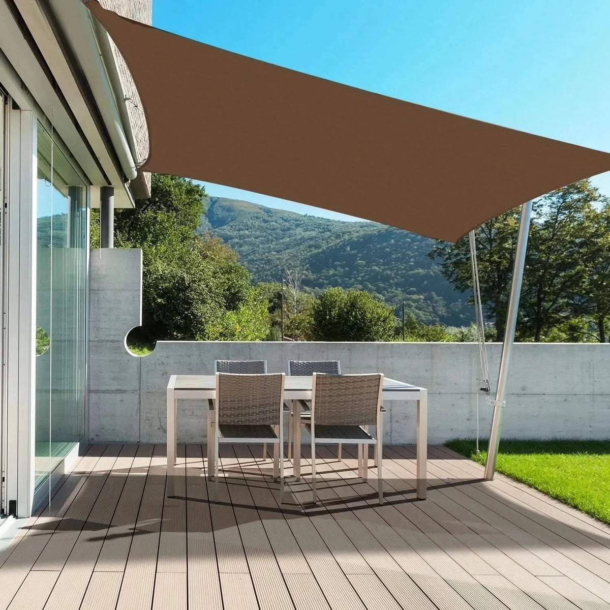 ShadeNest Flex – Waterproof Sun Shade Sail – Portable UV Protection Canopy
