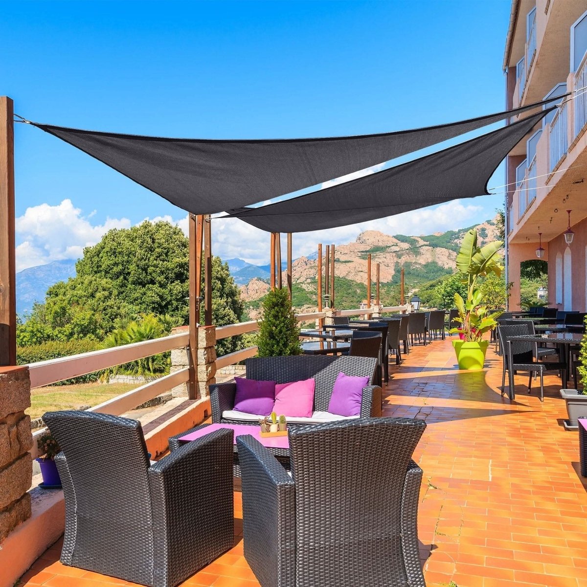 ShadeNest Flex – Waterproof Sun Shade Sail – Portable UV Protection Canopy
