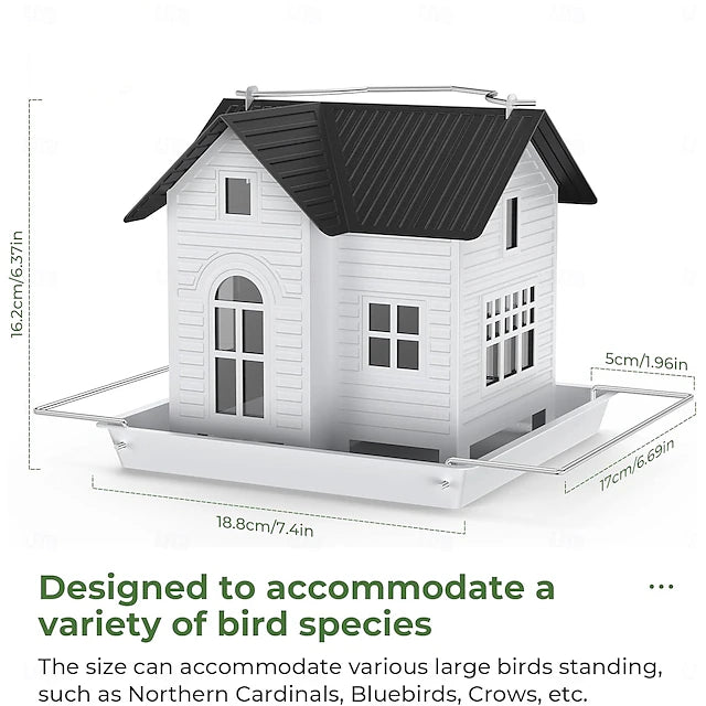 GlowNest Feeder - Solar Bird Feeder - Garden Style - LED Lighting
